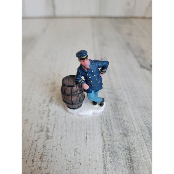 Lemax 1999 captain ship barrel village accessory xmas - Picture 1 of 6
